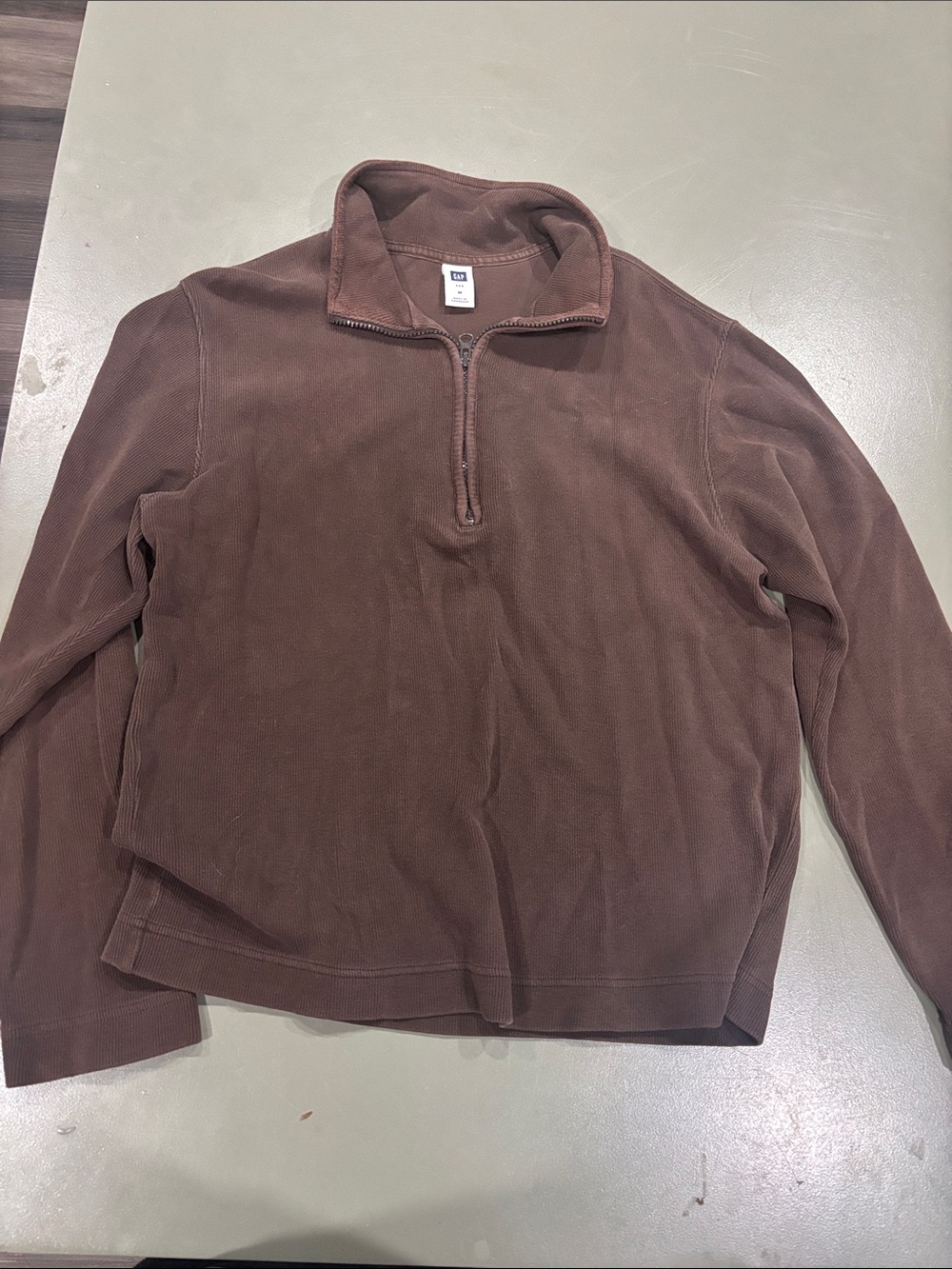 GAP Brown Half-Zip Fleece Pullover